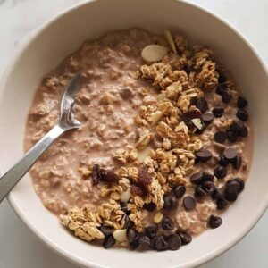 Chocolate Overnight Oats.