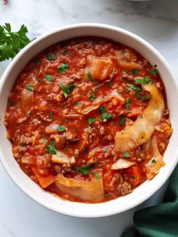 Crockpot Cabbage Roll Soup.