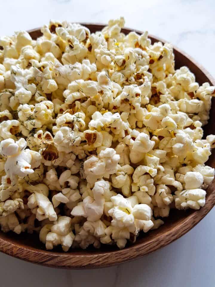Easy Dill Pickle Popcorn Recipe Hint of Healthy