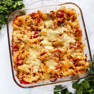 Healthy Tuna Pasta Bake.