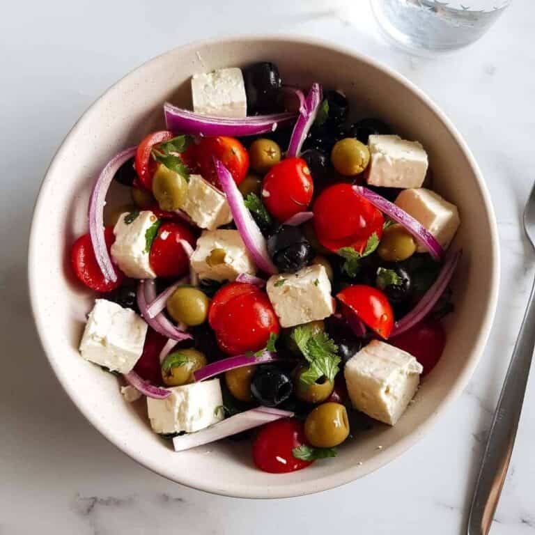 Easy Olive Salad with Feta and Tomatoes Hint of Healthy
