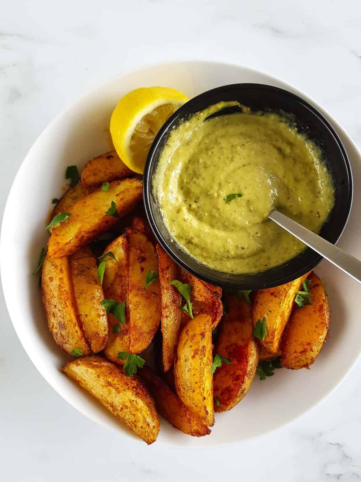 Easy Pesto Aioli - So Delicious! | Hint of Healthy