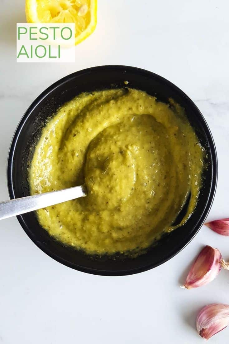 Easy Pesto Aioli So Delicious! Hint of Healthy