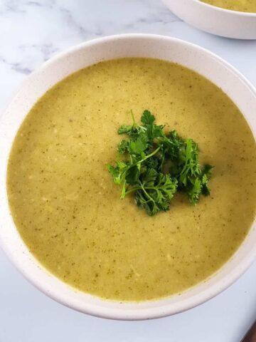 Crockpot Broccoli Cheese Soup.