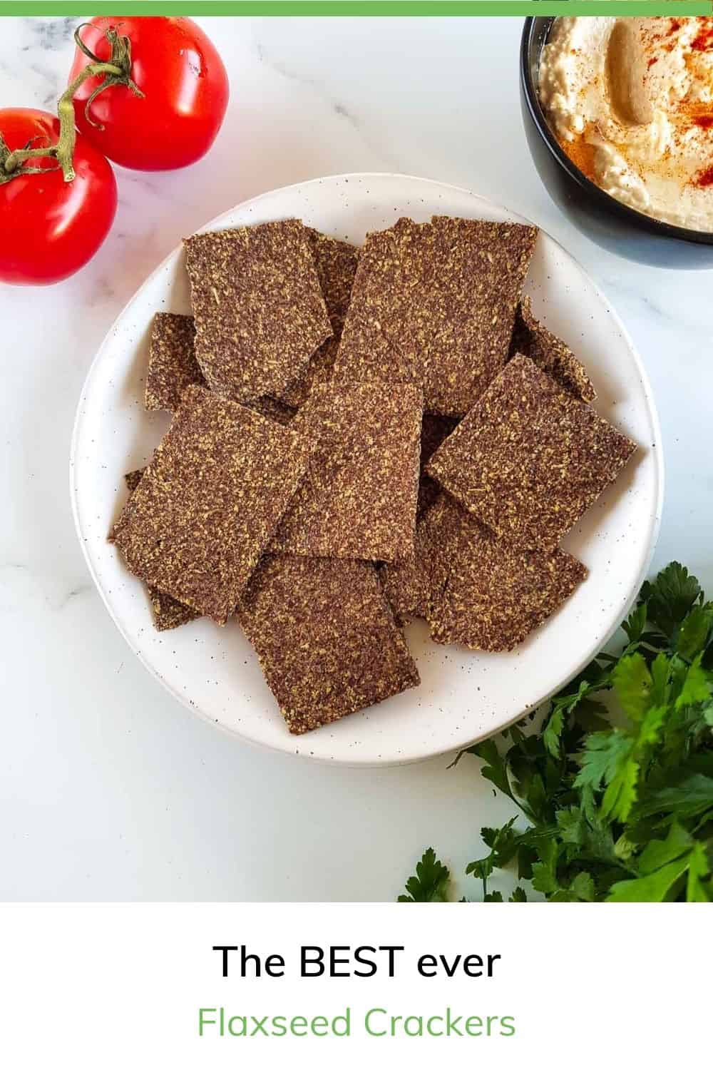 Healthy Flaxseed Crackers So Easy! Hint of Healthy