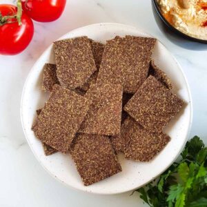 Flaxseed Crackers.