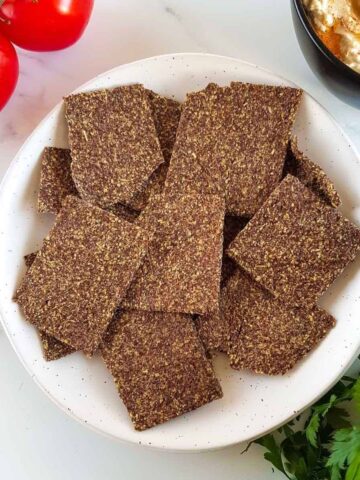 Flaxseed Crackers.