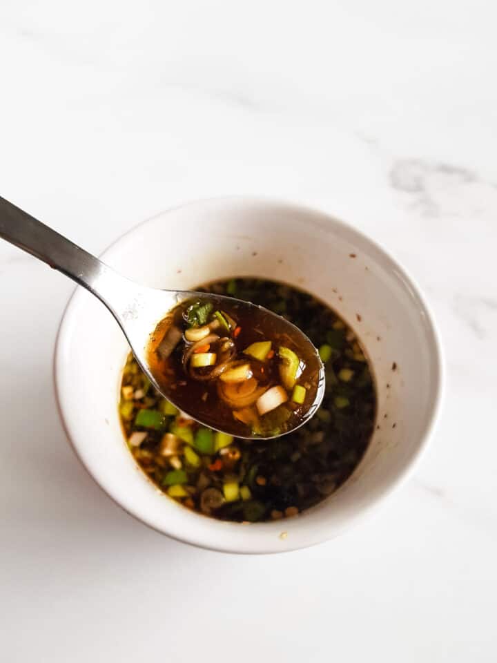 Easy Gyoza Sauce - 5 Minute Recipe! - Hint of Healthy
