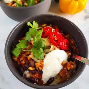 Turkey Sweet Potato Chili.