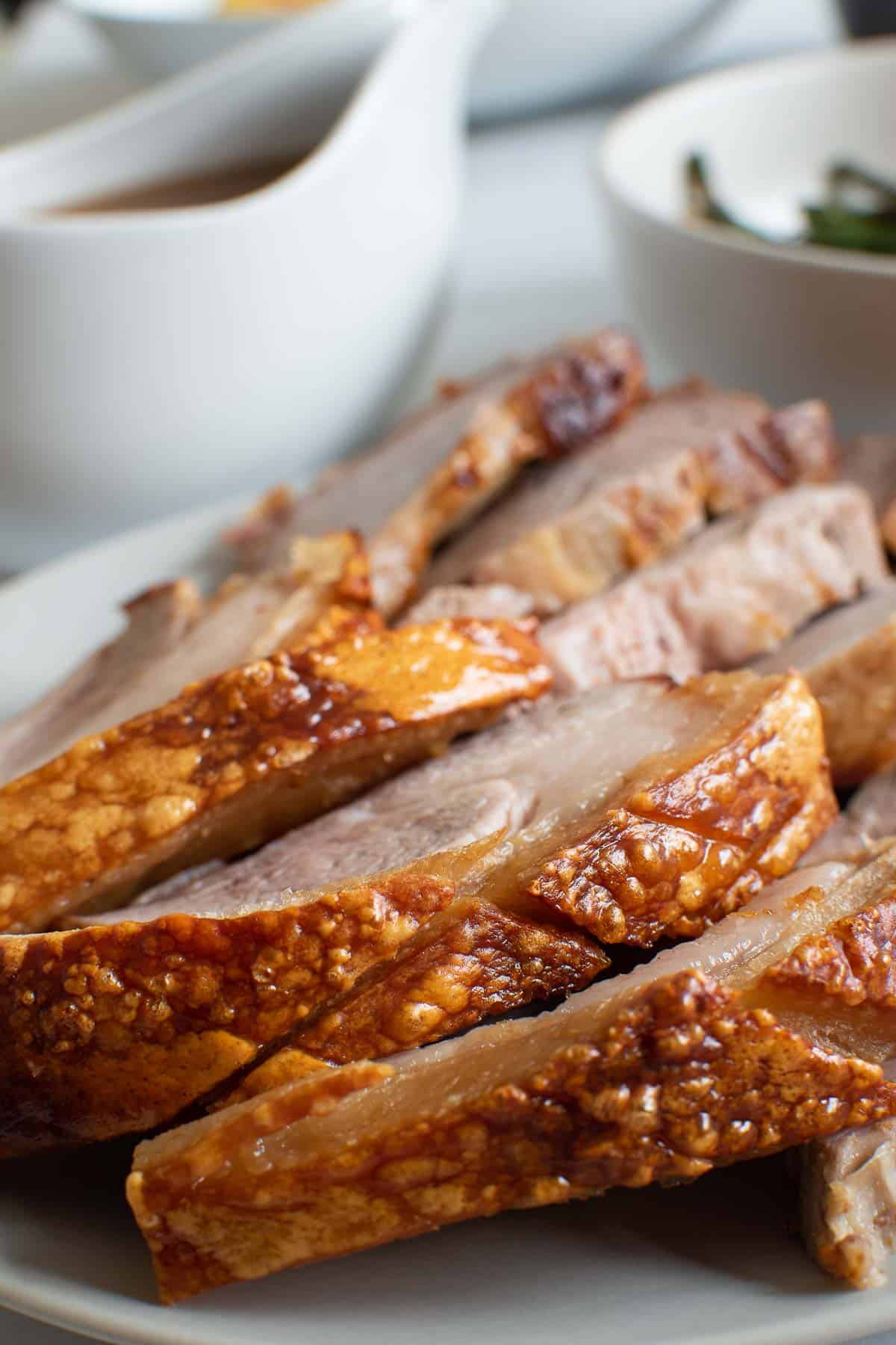 Air Fryer Pork Roast with Crispy Crackling - Hint of Healthy