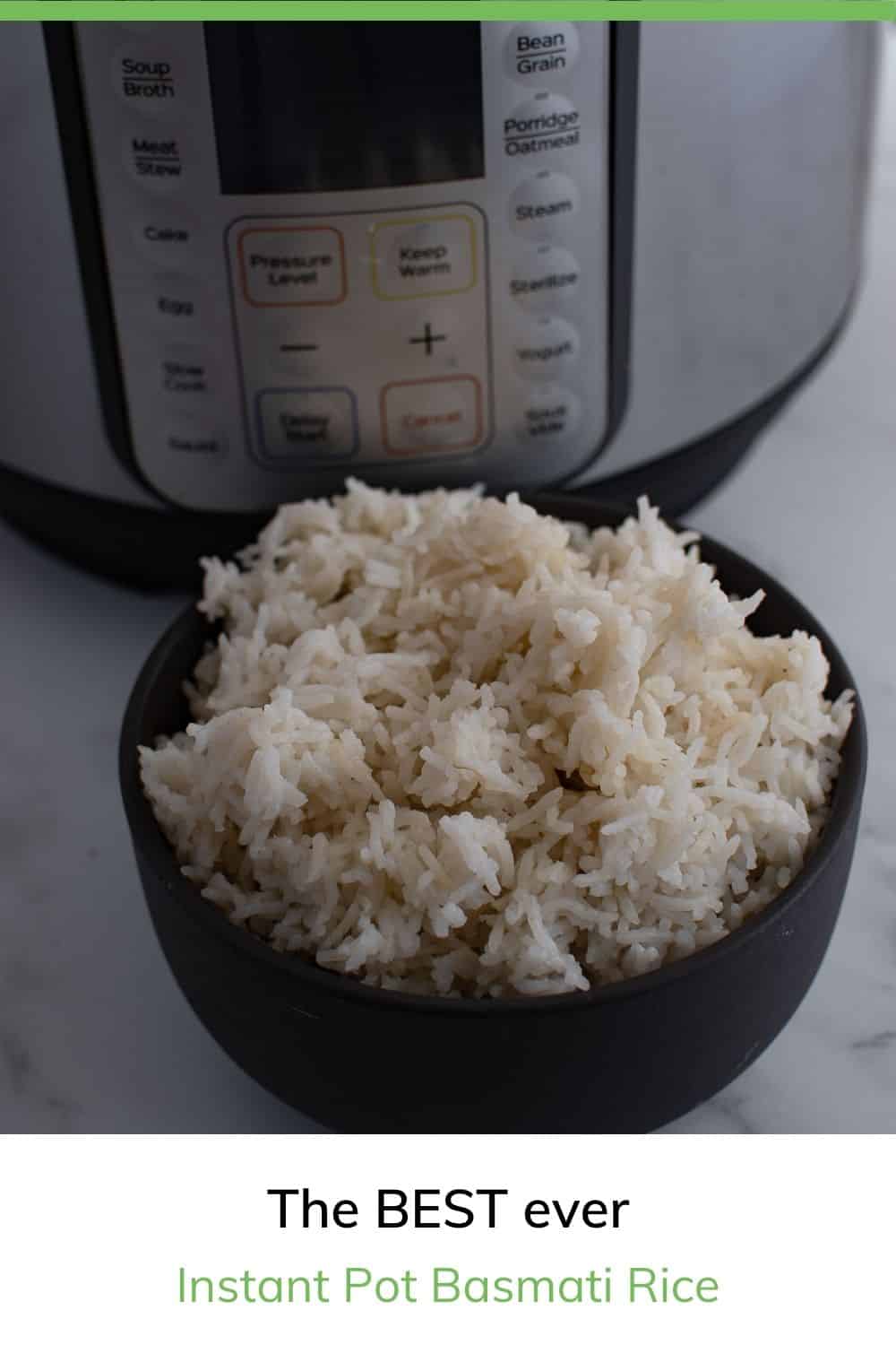 Easy Instant Pot Basmati Rice Recipe - Hint of Healthy