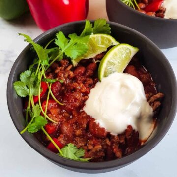 Slow Cooker Chilli Con Carne.