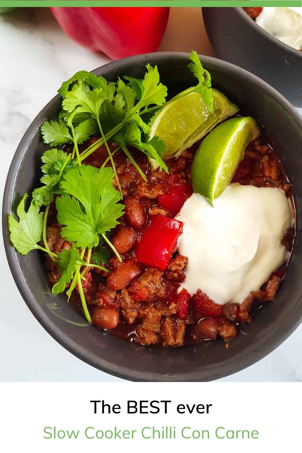 Slow Cooker Chilli Con Carne Hint of Healthy