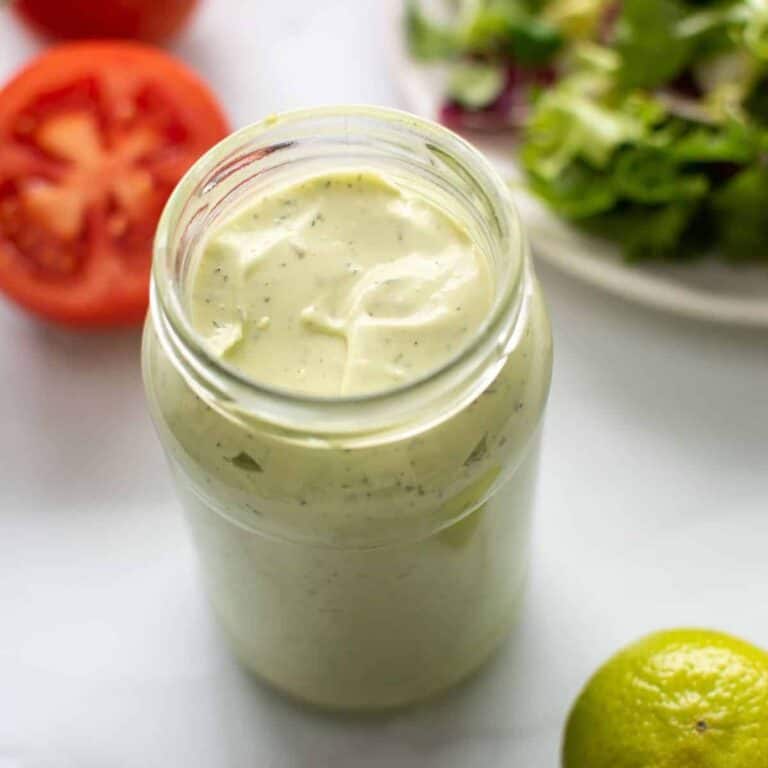 Homemade Avocado Lime Ranch Dressing Hint of Healthy
