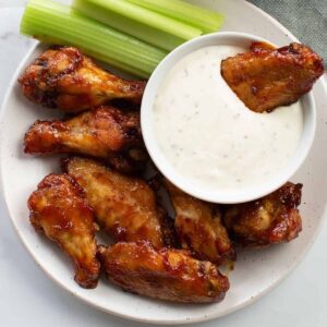 BBQ Baked Chicken Wings.