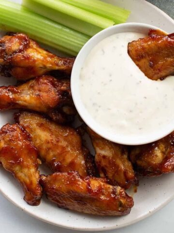 BBQ Baked Chicken Wings.