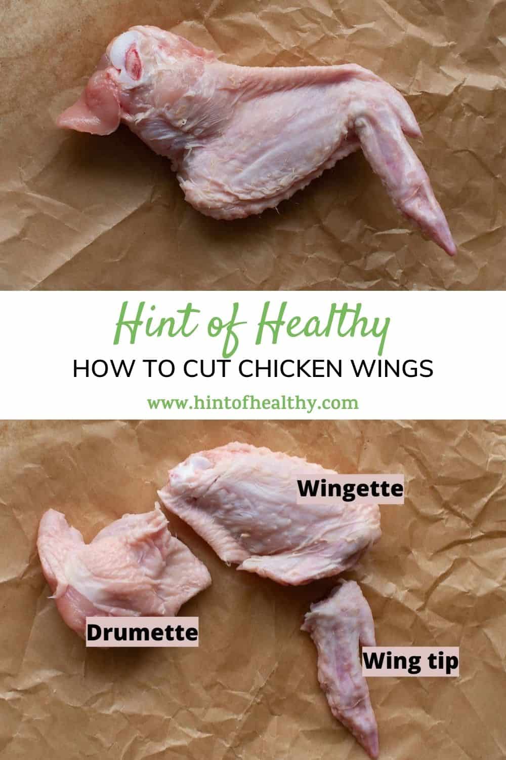 How to Cut Chicken Wings Hint of Healthy