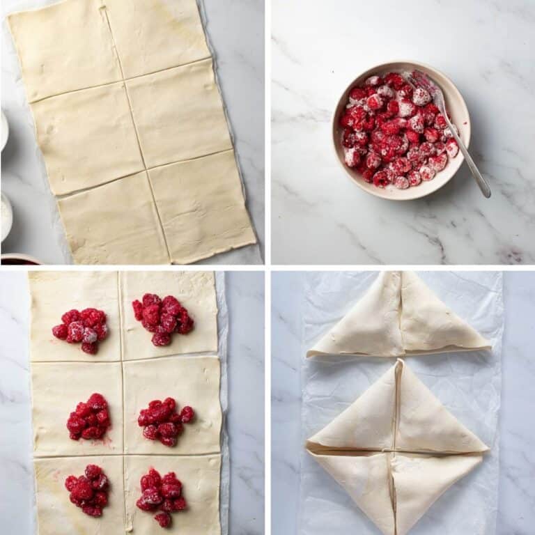 Raspberry Turnovers {Easy Hand Pies} - Hint of Healthy