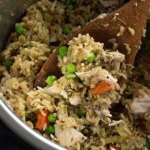 Instant Pot Chicken and Rice.