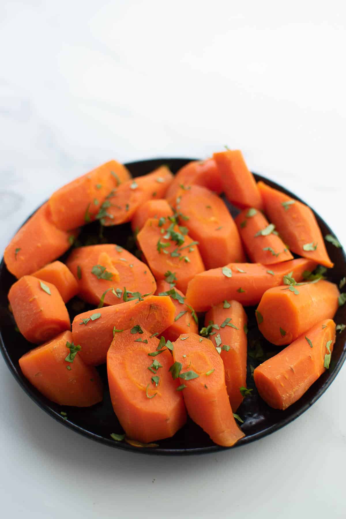 Carrots boiled in instant pot.