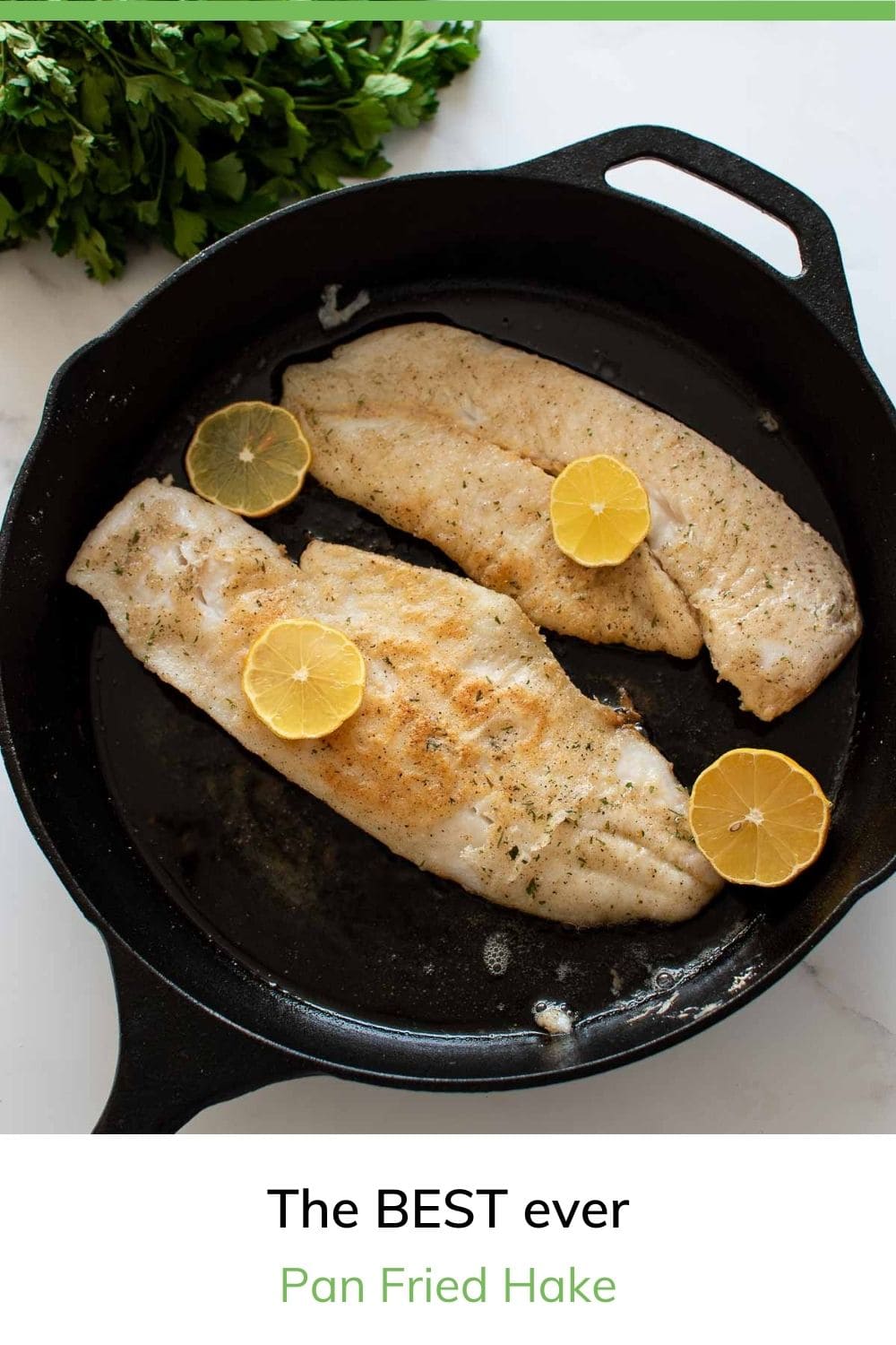 Pan Fried Hake (Easy 10 Minute Recipe!) - Hint of Healthy