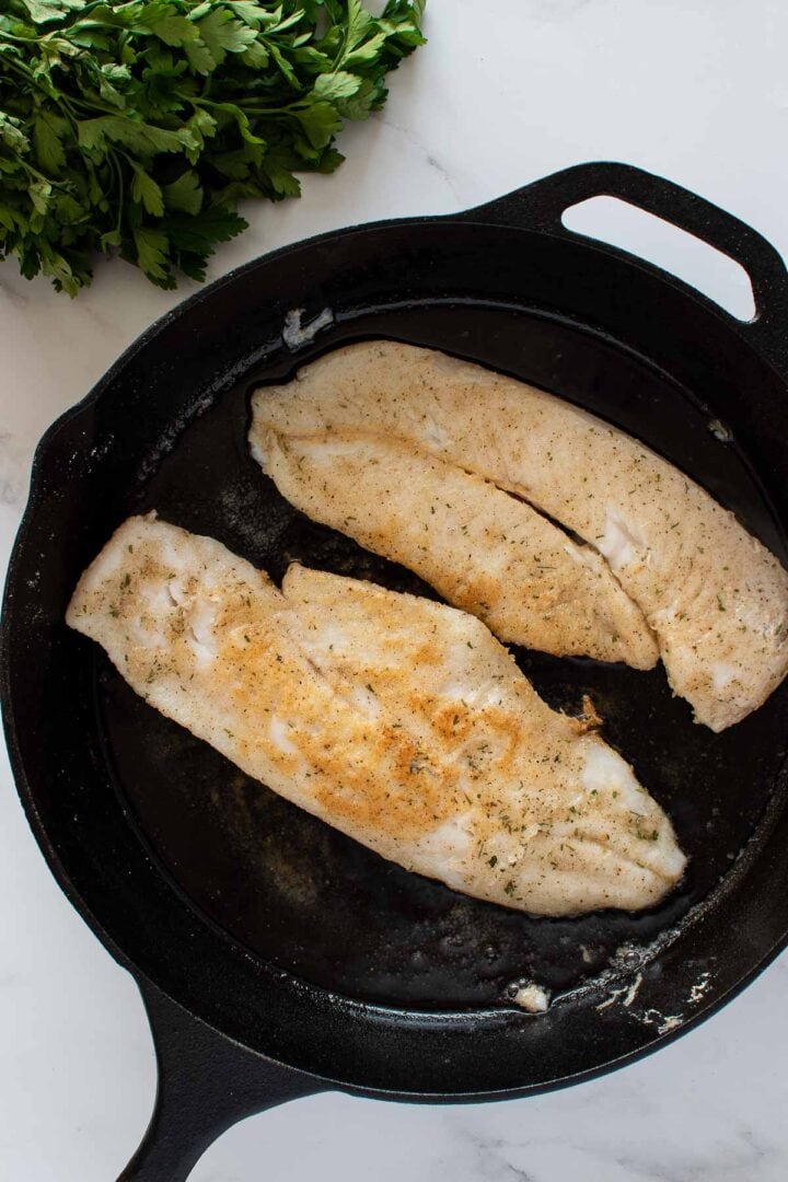 Pan Fried Hake (Easy 10 Minute Recipe!) Hint of Healthy