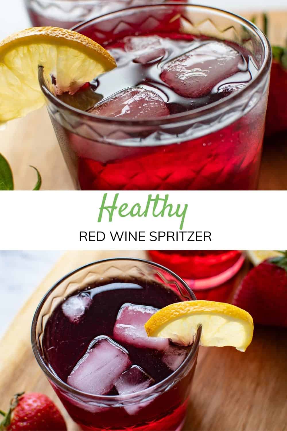 Red Wine Spritzer with Lemonade Hint of Healthy