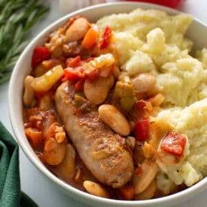 Slow Cooker Sausage Casserole.