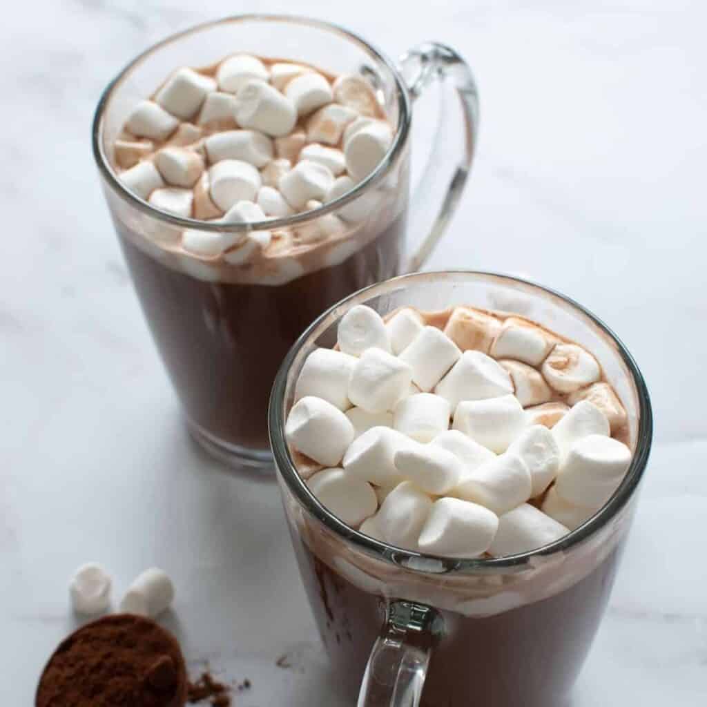 The BEST Sugar Free Hot Chocolate Hint of Healthy