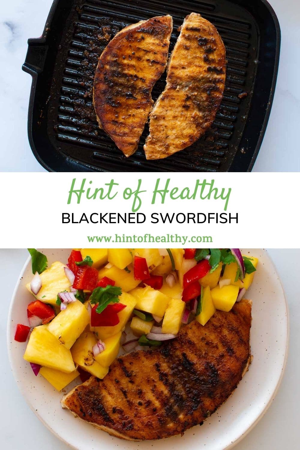 Blackened Swordfish (Easy Swordfish Recipe) Hint of Healthy