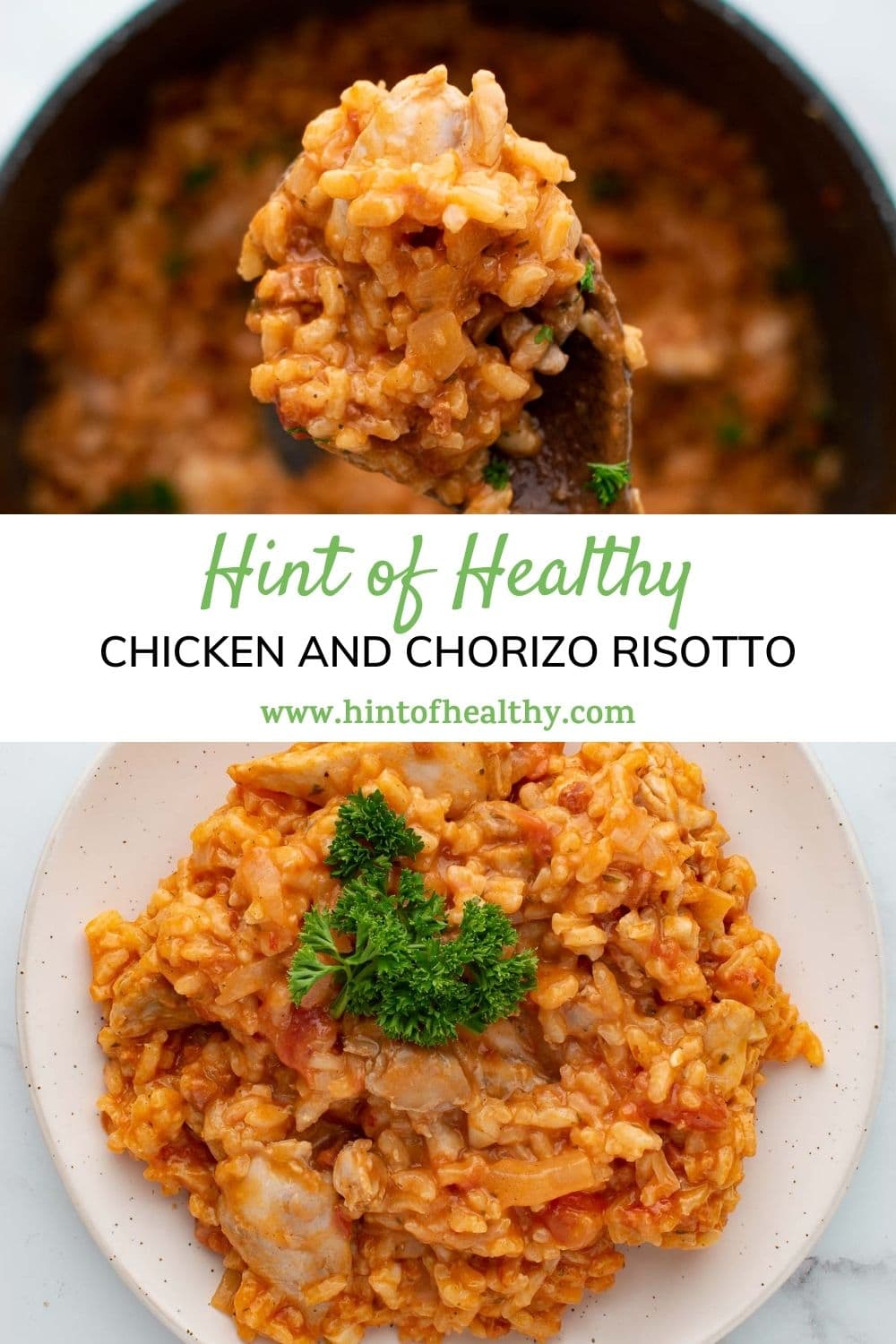 Chicken and Chorizo Risotto (Easy Recipe!) Hint of Healthy