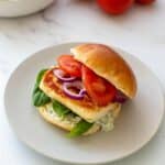 Halloumi burger