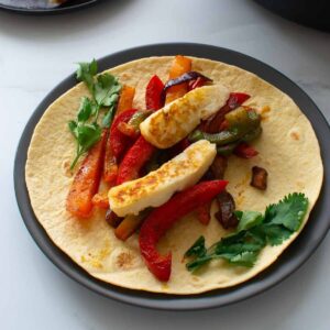 Halloumi Fajitas.