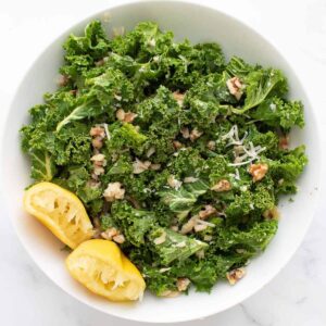 Lemon kale salad.