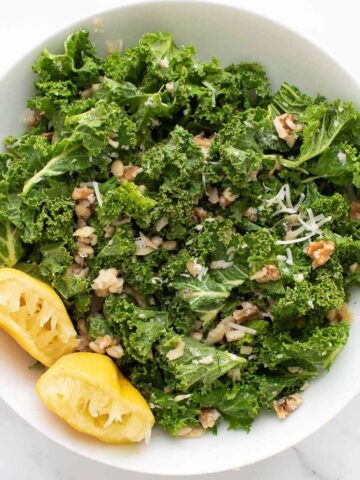 Lemon kale salad.