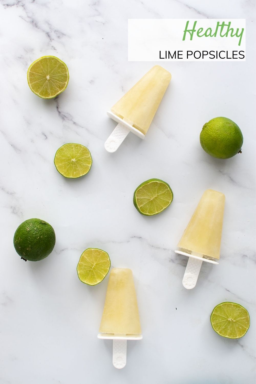 Lime Popsicles Hint of Healthy