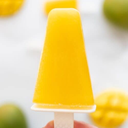 Mango Popsicles (Homemade & Delicious!) - Hint of Healthy