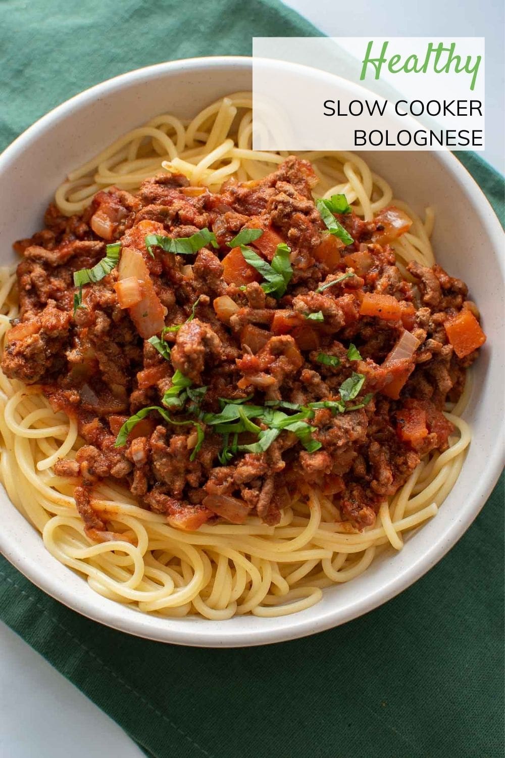 Slow Cooker Bolognese (Easy & Healthy) | Hint of Healthy