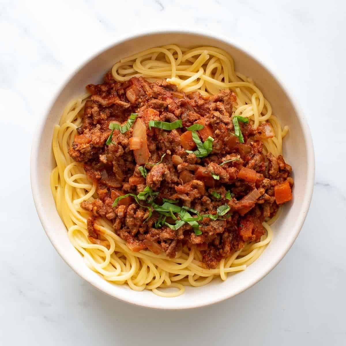 Slow Cooker Bolognese (Easy &amp; Healthy) | Hint of Healthy