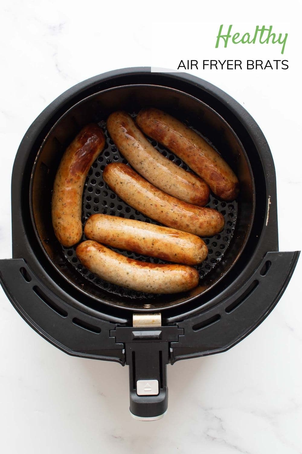 Air Fryer Brats (Bratwurst) So Easy! Hint of Healthy