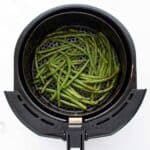 Green beans in air fryer.