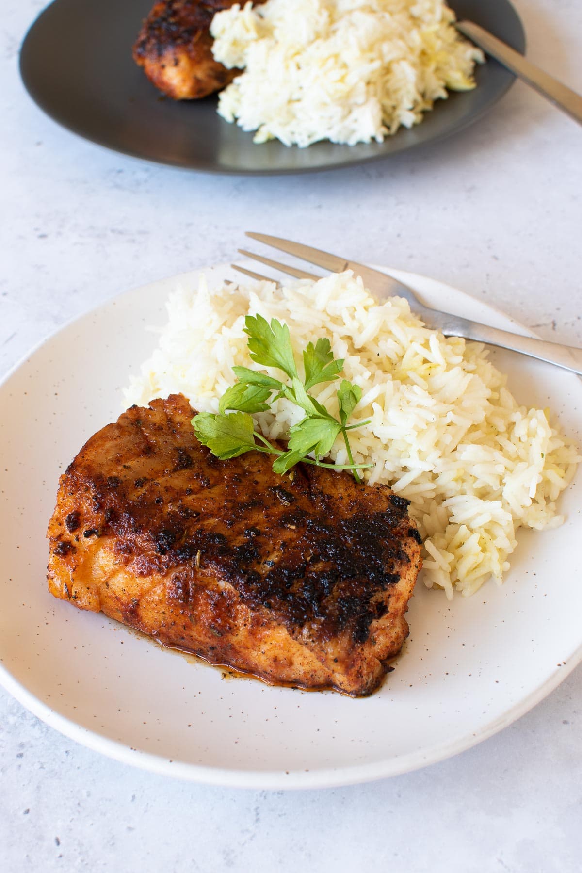 Seasoned cod.