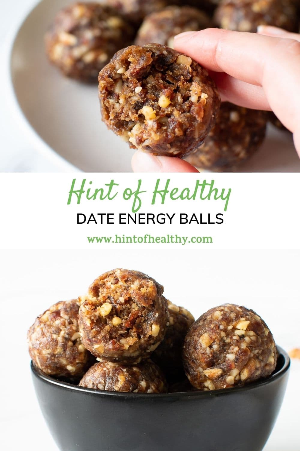 Date Energy Balls (+ Easy Variations!) Hint of Healthy