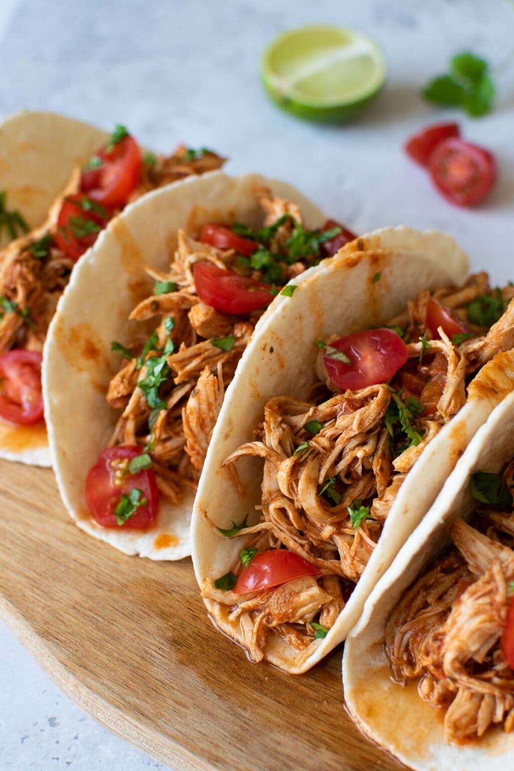The BEST Instant Pot Chicken Tacos (Salsa Chicken)! Hint of Healthy