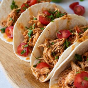 Instant Pot chicken tacos.