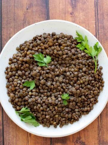 Instant Pot lentils.