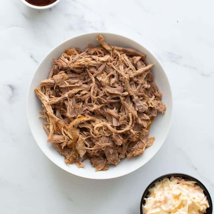 The BEST Instant Pot Pulled Pork Shoulder Hint of Healthy