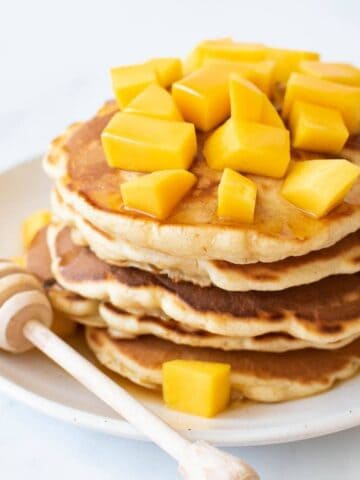 Mango pancakes.