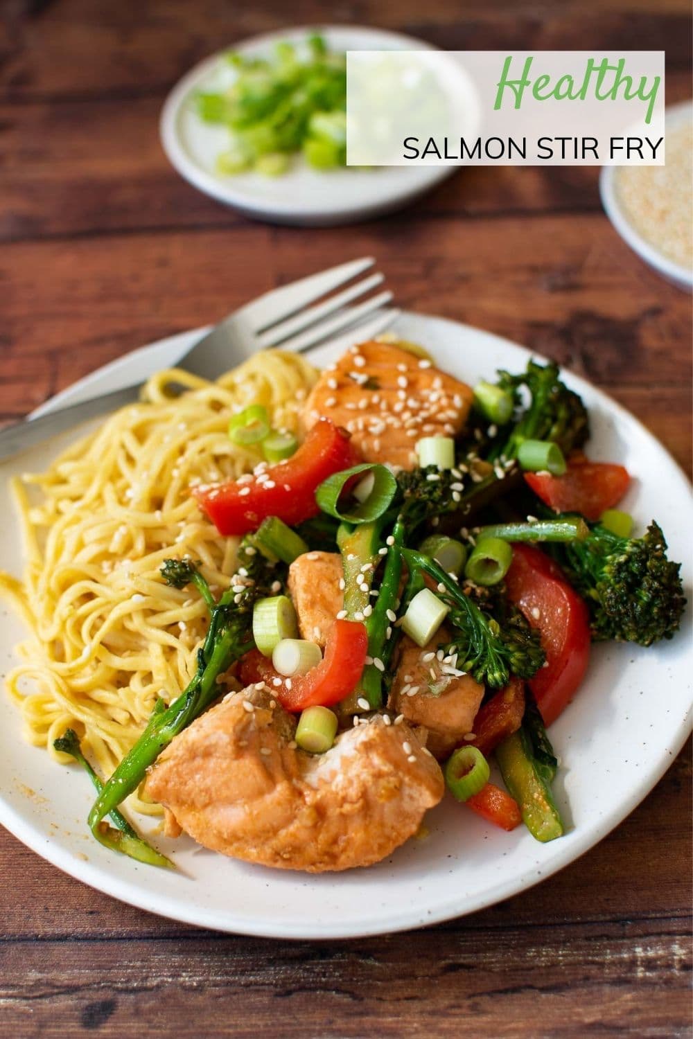 Salmon Stir Fry (Easy 10Minute Dinner!) Hint of Healthy