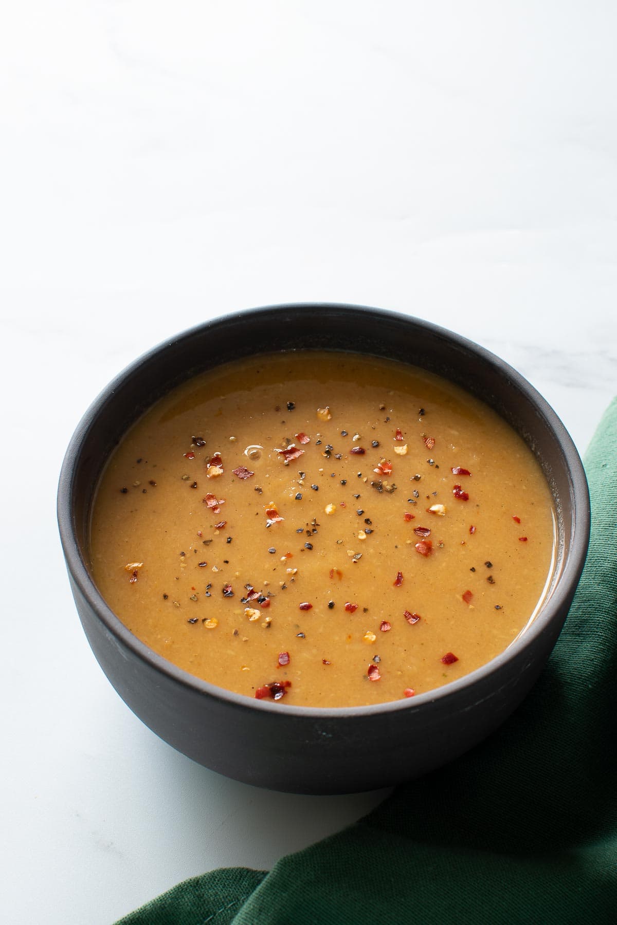 A bowl of parsnip soup.